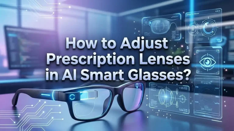 How to Adjust Prescription Lenses in AI Smart Glasses?