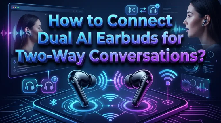 How to Connect Dual AI Earbuds for Two Way Conversations?
