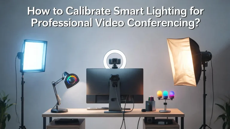 How to Calibrate Smart Lighting for Professional Video Conferencing?