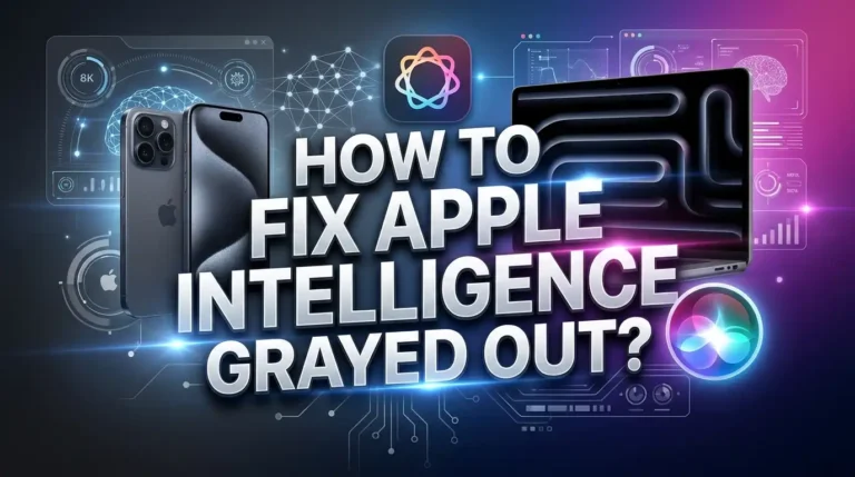 How To Fix Apple Intelligence Grayed Out?