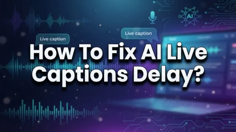How To Fix AI Live Captions Delay?