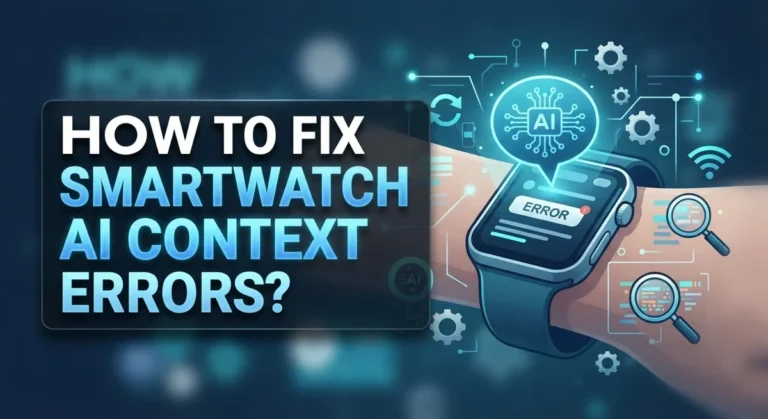 How To Fix Smartwatch AI Context Errors?
