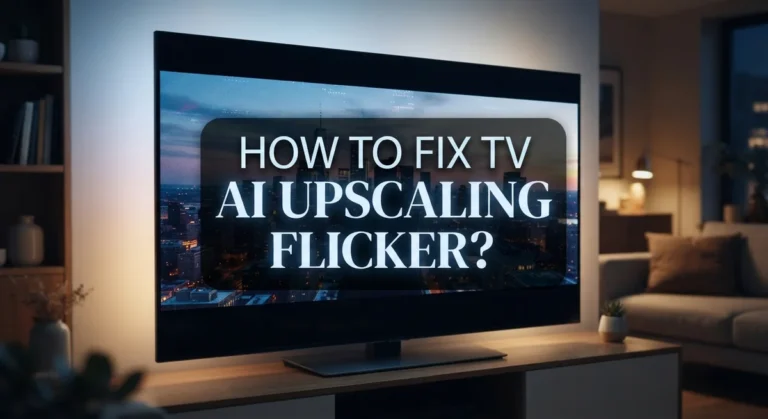 How To Fix TV AI Upscaling Flicker?
