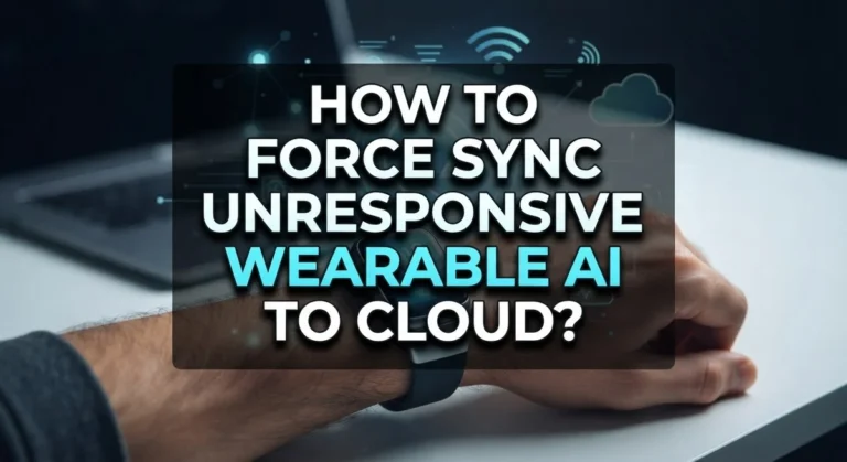 How to Force Sync Unresponsive Wearable AI to Cloud?