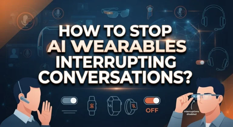 How to Stop AI Wearables Interrupting Conversations?
